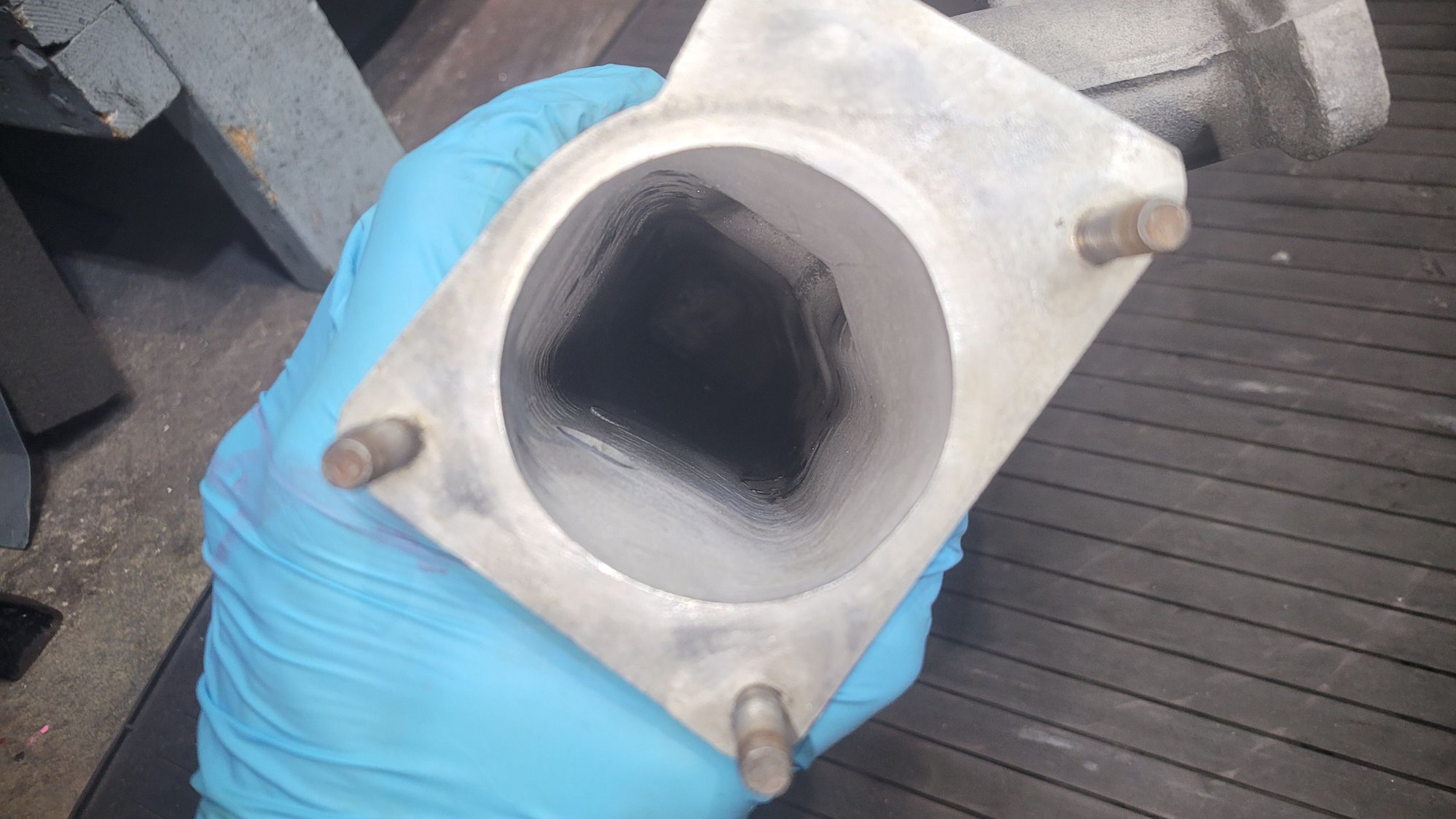 Engine - Intake/Fuel - PORT & POLISHED intake manifold and sc horn. Fully cleaned too ! - Used - 0  All Models - Oakcreek, WI 53154, United States
