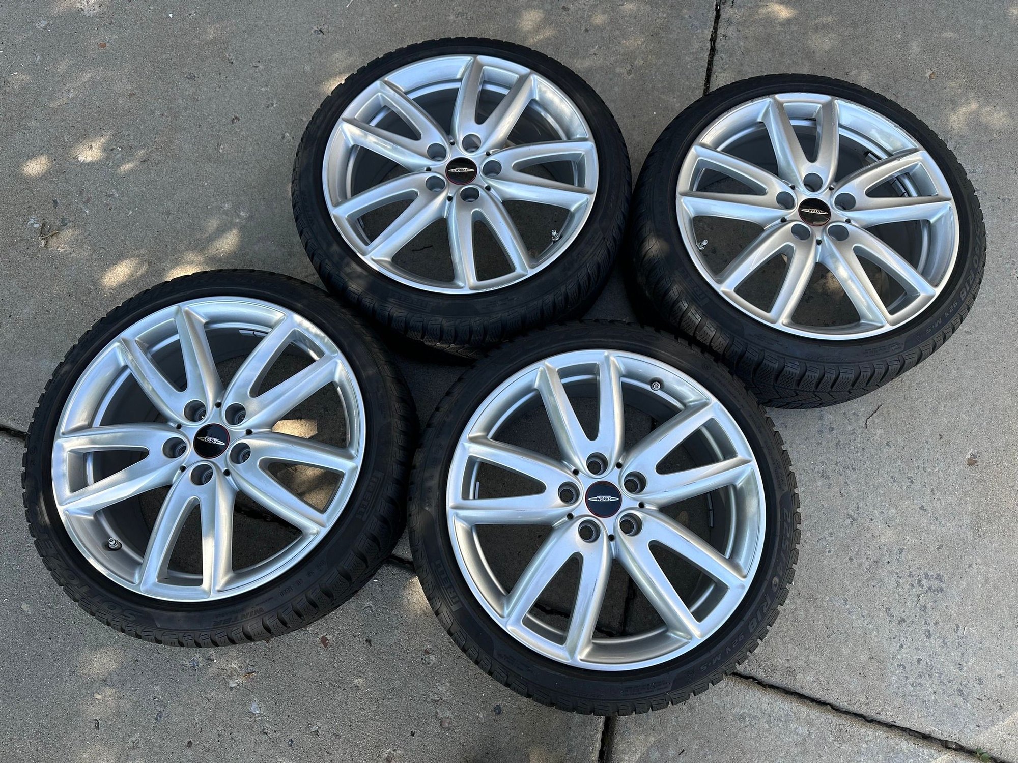 Wheels and Tires/Axles - F54 JCW 18X8 wheels w/Pirelli Snow tires - Used - 2015 to 2024 Mini F54: Mini Clubman - Denver, CO 80233, United States