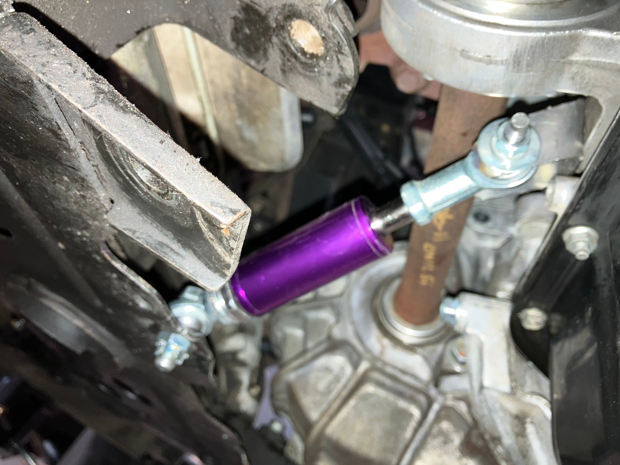 Not a great picture but it�s the only one I have right now. Also please excuse the anodized purple. This one was the only mount like this I could find. I might change this up in the future but for now it works and I�m going to run it.