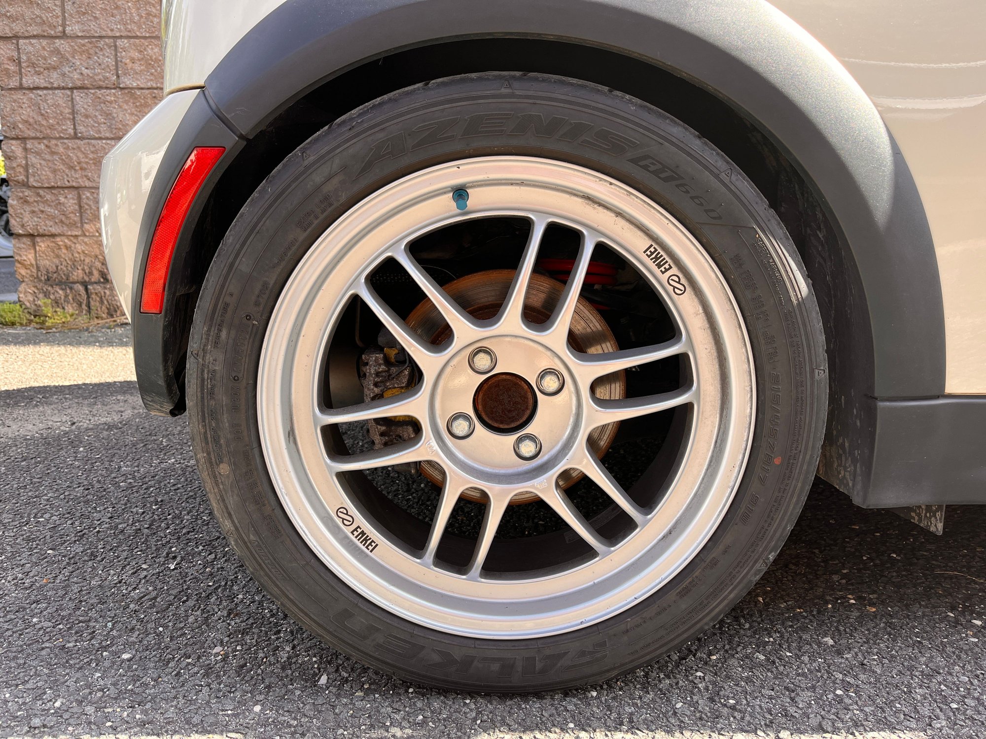 Wheels and Tires/Axles - Enkei RPF1 17” Falken Azenis RT660 215/45 - Used - 2000 to 2013 Mini Cooper - Southampton, NY 11968, United States