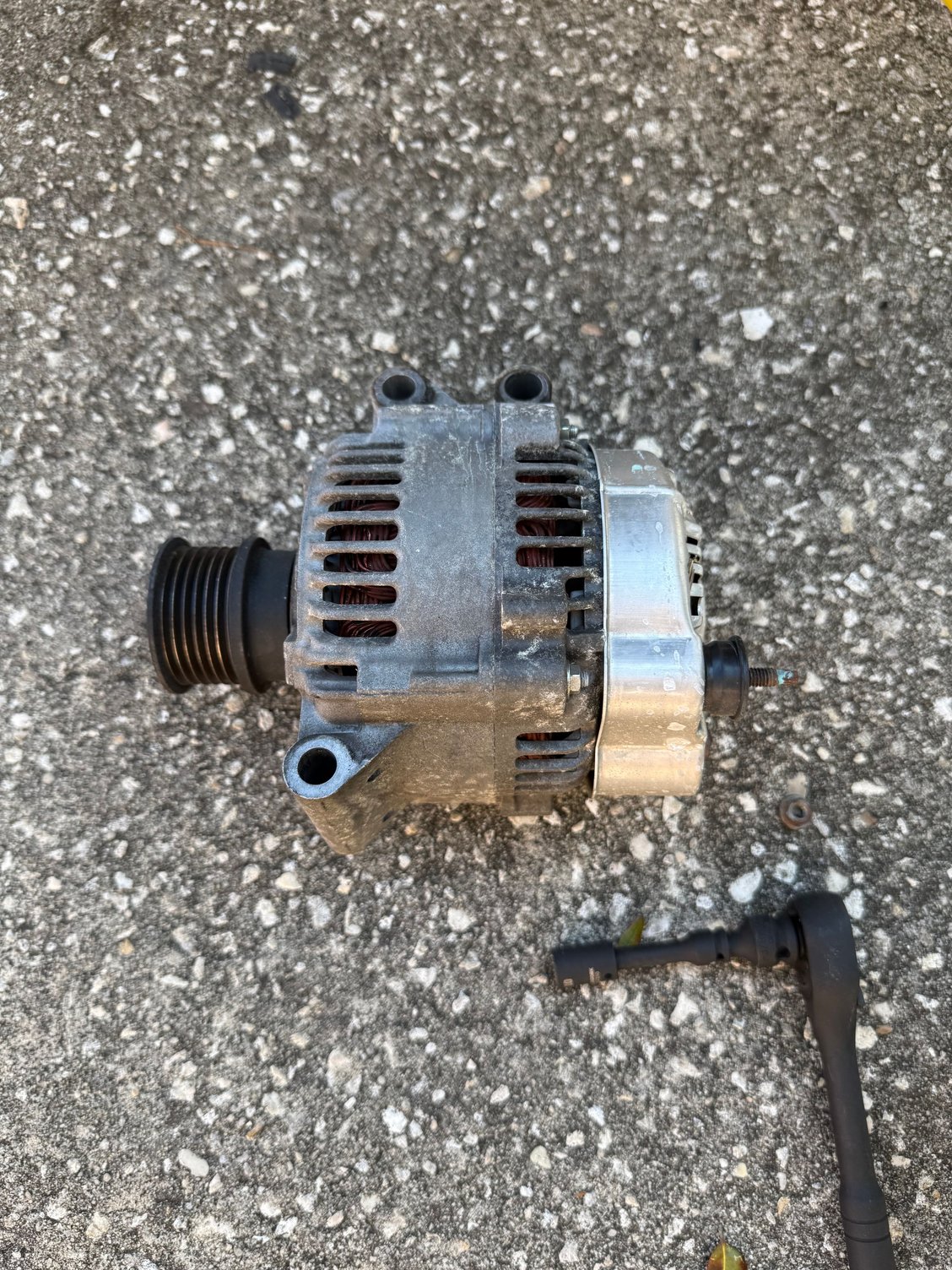 Old Alternator removed.