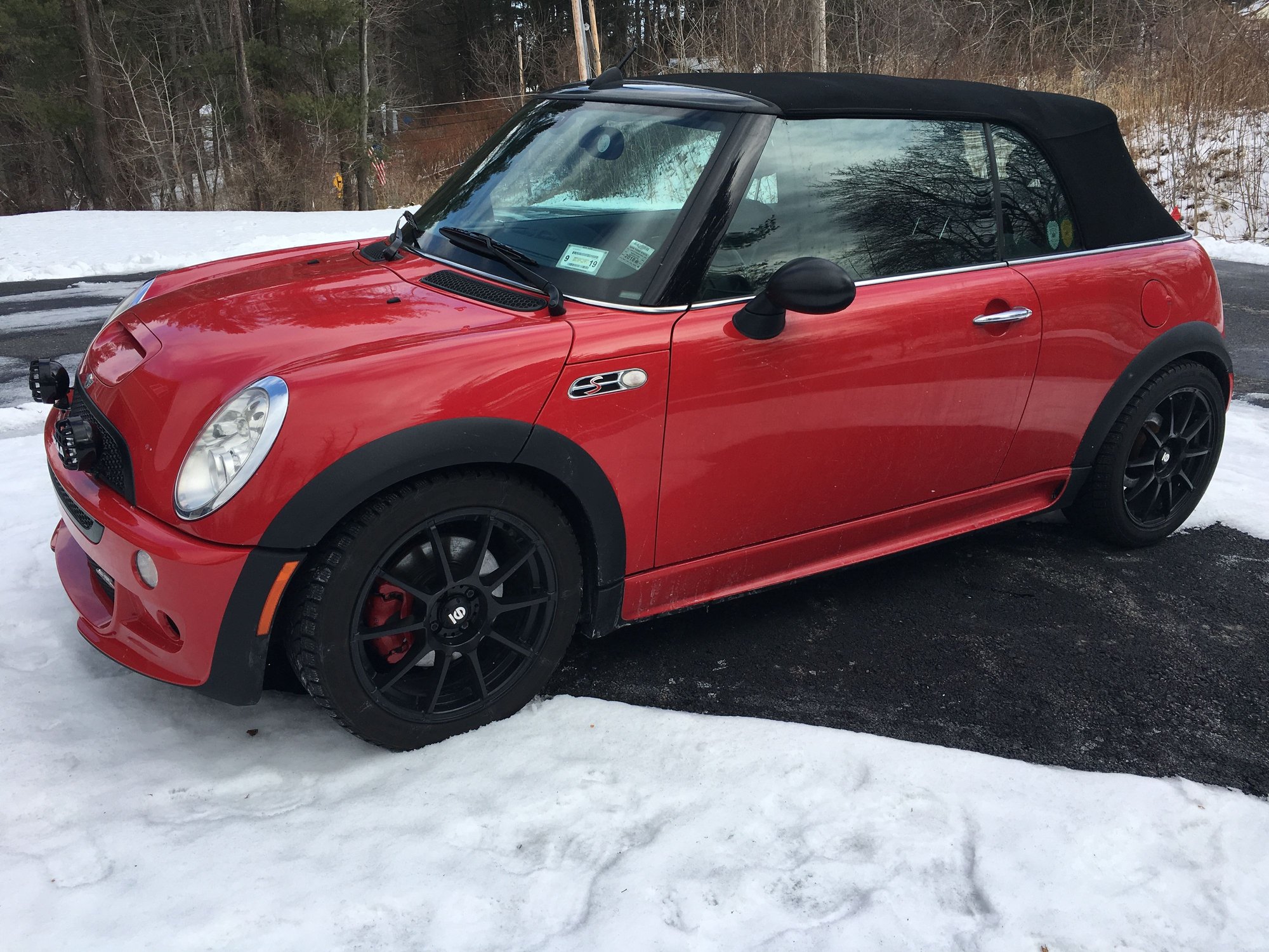 2008 Mini R52: "Mk I" Mini Convertible - FS: 2007 R52 JCW Aero Convertible (Low Mileage, EC)   RARE.   Winter rims incl. - Used - VIN WMWRH33547TJ44505 - 62,100 Miles - 4 cyl - 2WD - Manual - Convertible - Red - Upstate, NY 12345, United States