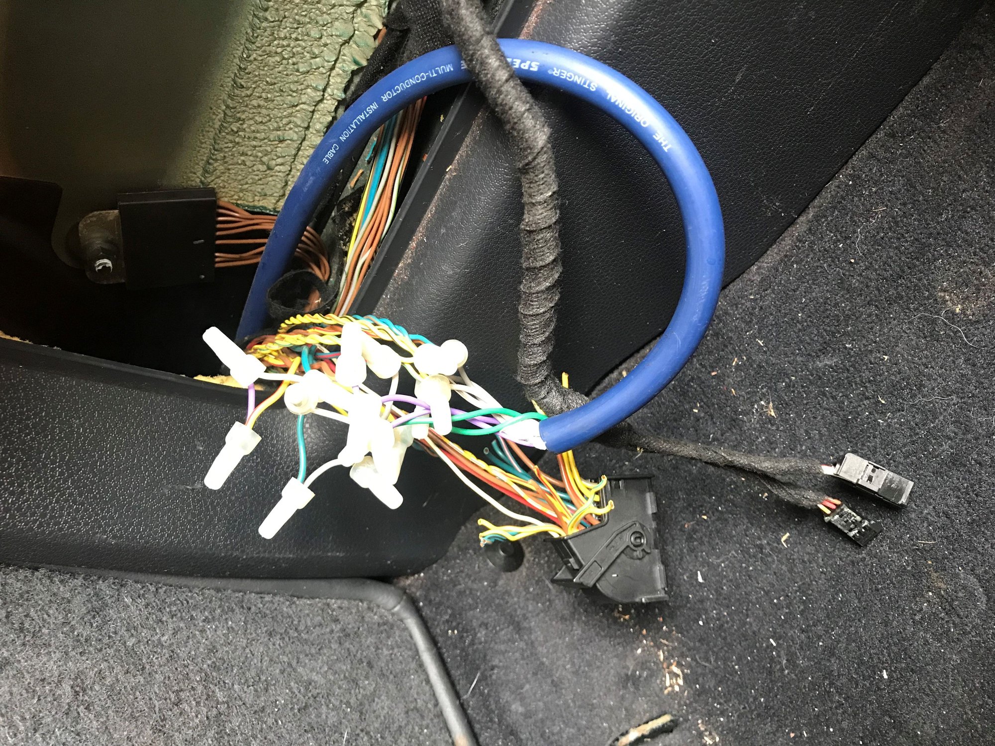 strange wiring modification in back of car - North American Motoring