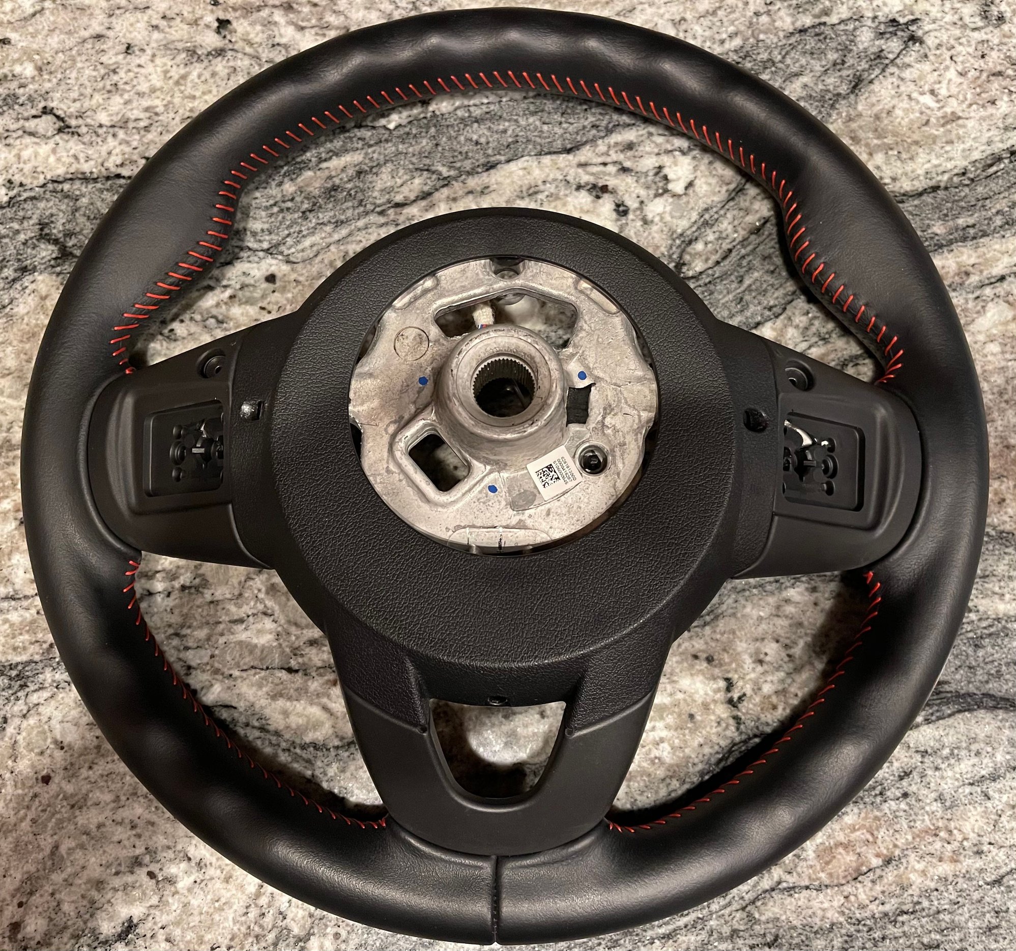 Accessories - 2014 - 2020 OEM JCW Black Leather Steering Wheel w/Red Stitching (PaddleVersion) - Used - 2014 to 2020 Mini All Models - Manalapan, NJ 07726, United States