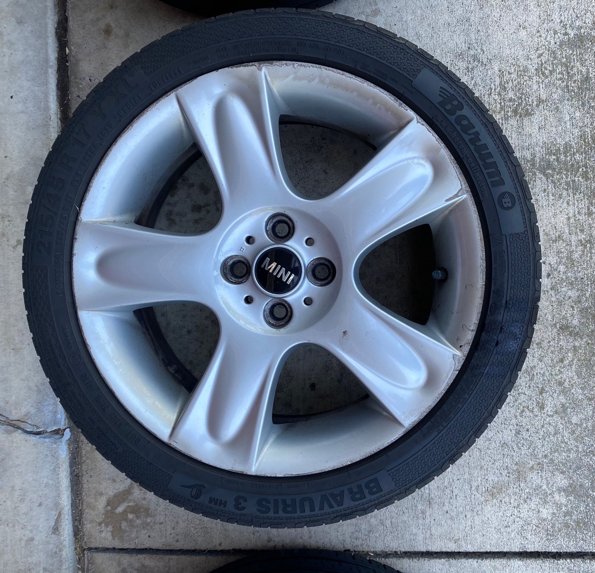 Wheels and Tires/Axles - 17x7 R91 Star Bullet Wheels - Used - 2002 to 2013 Mini Cooper - Dana Point, CA 92629, United States