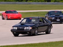 My third ride; 86 Mustang SVO 2.3L turbo...only lasted 25 years & 57,000 miles so far...still own and drive it!!  Gotta show the new rides how it is done old-school style on the Autobahn CC road course.