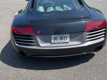 An Audi with a properly placed V10 engine
