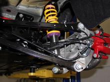 Passenger Rear inside Coilover and Swaybar