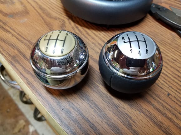 Knobs side by side.
