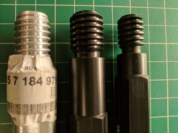 Gen 1/2 and Gen 3 tow bolts compared with Gen3 OEM