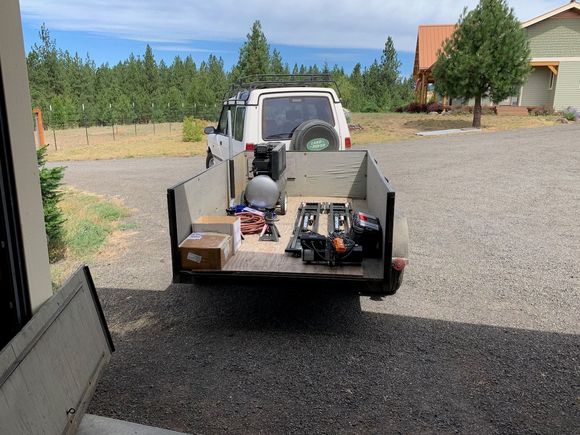 moving the tools and equipment between buildings; I need to get a big gardening cart to shuttle smaller stuff between buildings