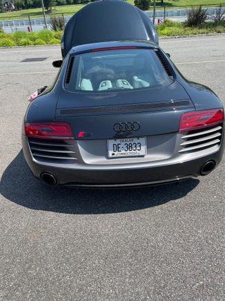 An Audi with a properly placed V10 engine