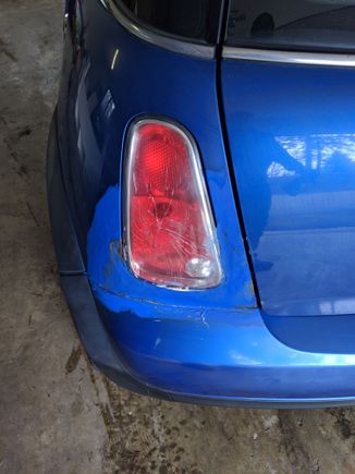 Left rear quarter when purchased 