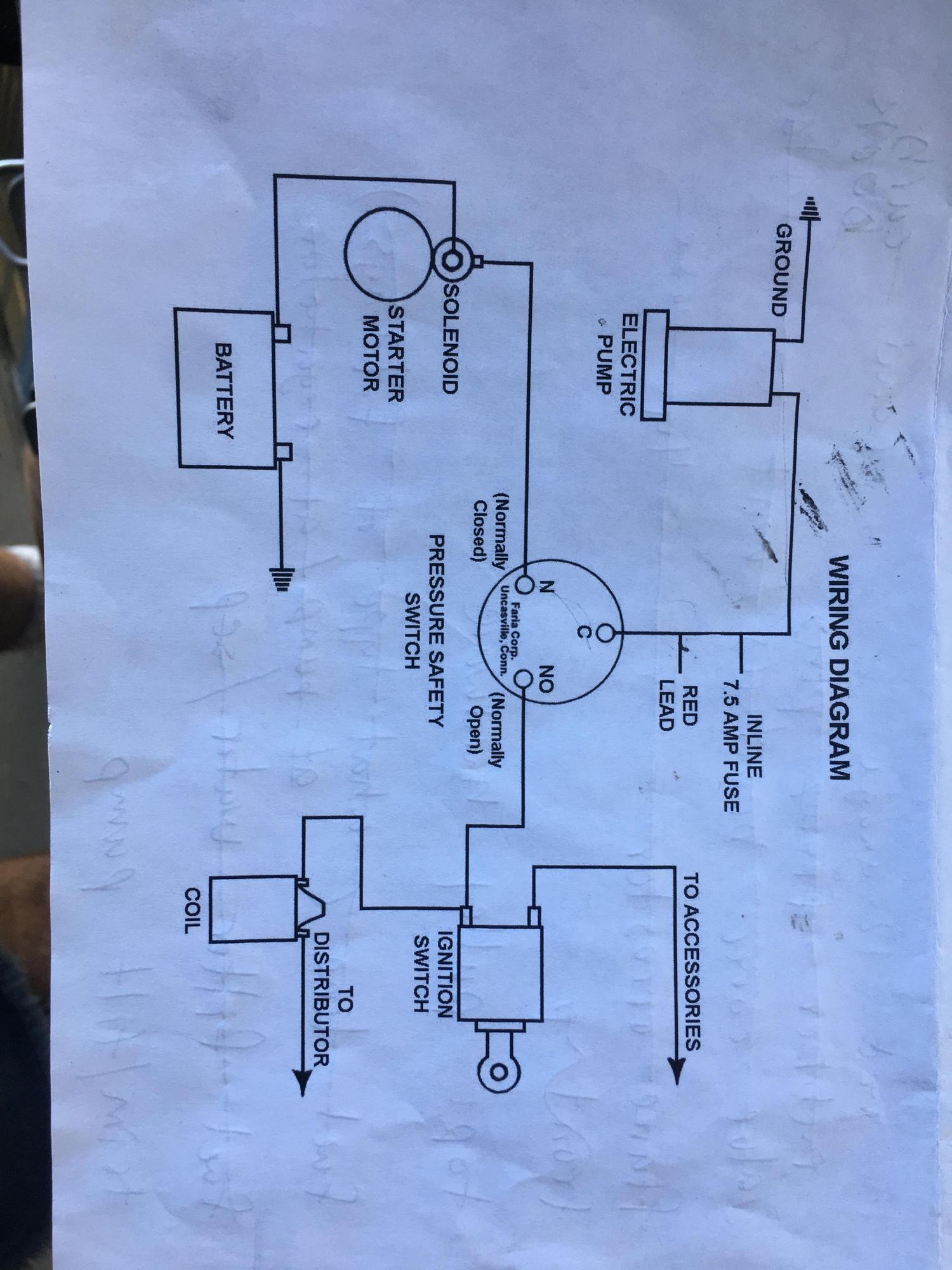 Wiring Safety Switch For Electric Fuel Pump Offshoreonly Com