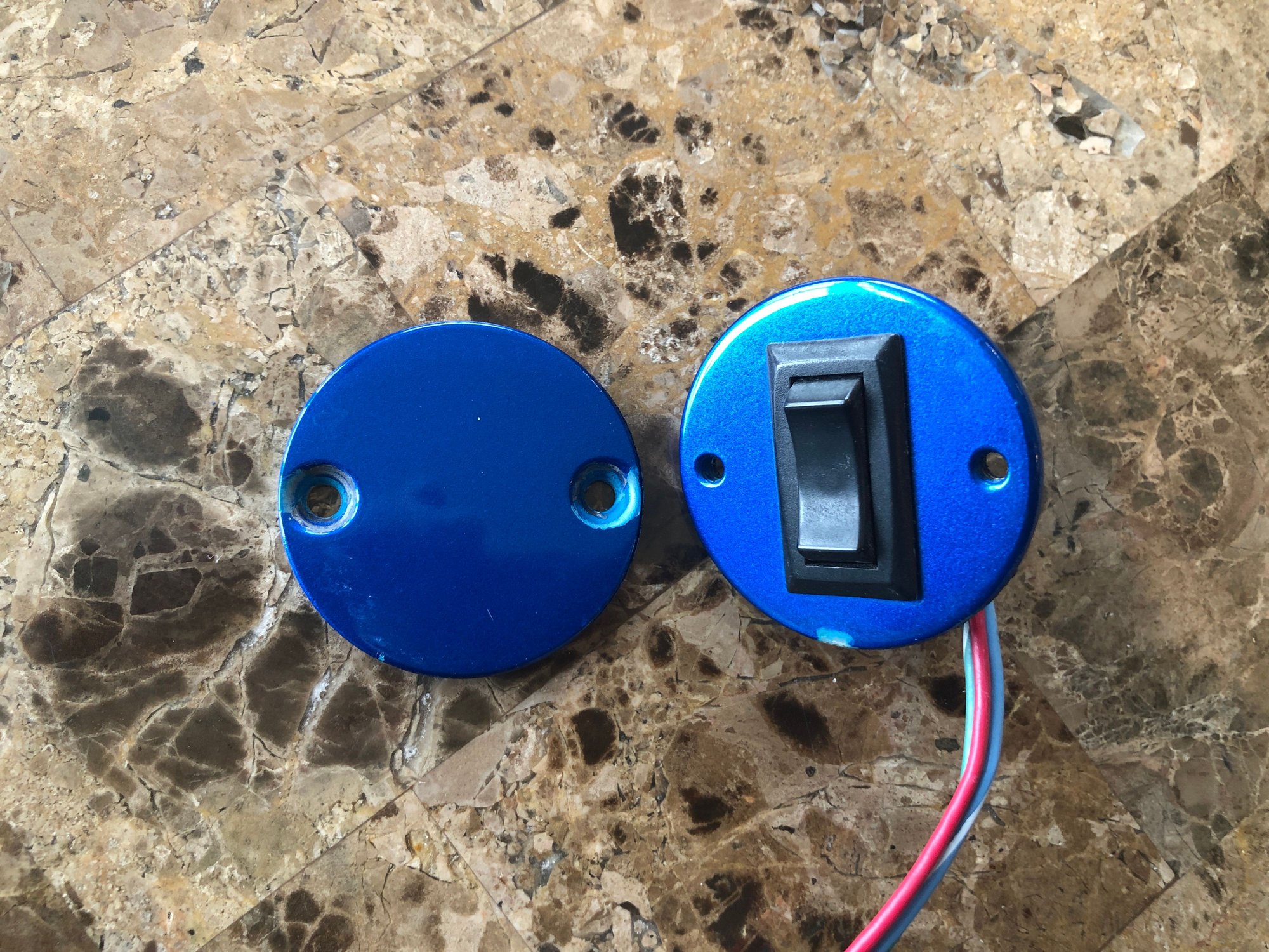 Blue Livorsi throttle single trim switch 50 shipped
