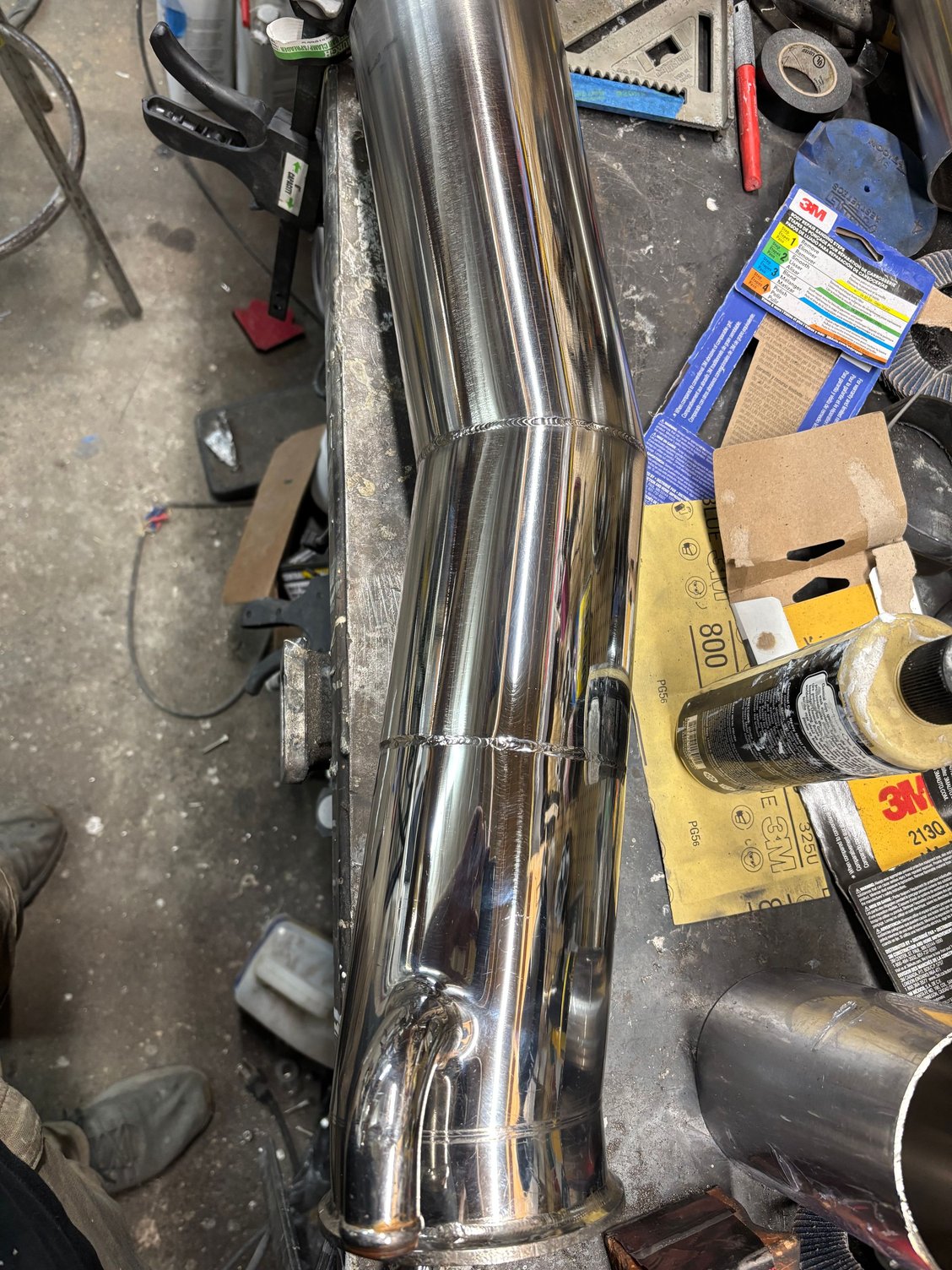 Have to sand but ran a test patch with a polisher and comes out decent.