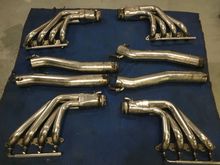 Stellings model black with long dry tails , I believe the tailpipes don’t need need any repair, but headers will need some repair. I have not pressure tested any of these recently. Headers have been repaired in the past. $1400 for all plus ride .