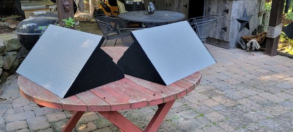 Trimmed them out with flooring to match
