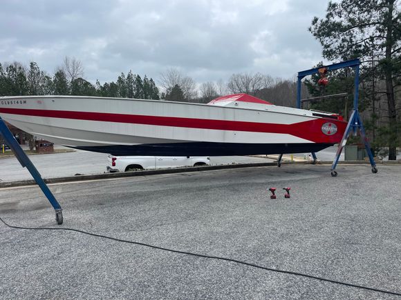 Found out the bottom was blistered,,,,so now it’s getting fixed too!!!!!  Not sure this will ever end???? LOL