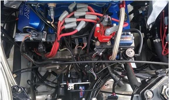 Back of engine see above ECU