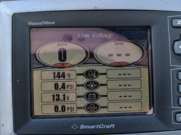 Error is the same regardless of whether starboard engine is on/started