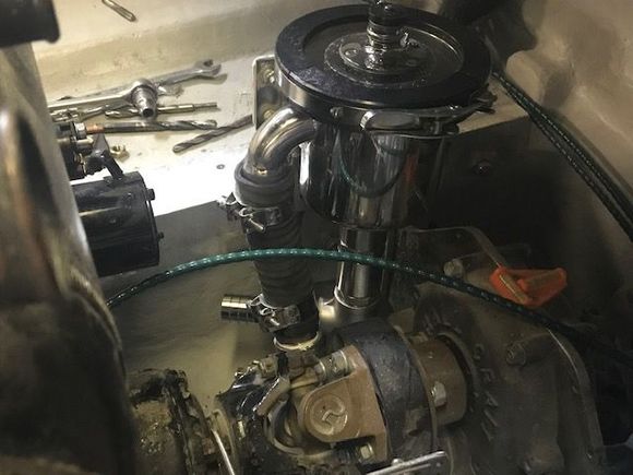 Sea strainer plumbed in