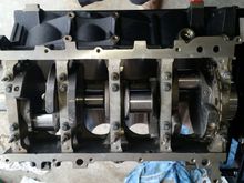 Crank in dry, plastigage in all the caps.