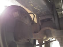 I think this is the right rear wheel, axle and leaf spring on my  2005 GMC Sierra 1500 VHO 6.0L