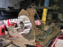 Thursday, June 1, 2017, Front Left Bearing Hub Assembly replacement at Southwest Alignment, Houston, Texas.