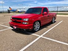 Just lowered my 03 6.0 swapped short bed... 4-8 on it djm arms, flip kit + shackles... might remove the shackles since bolt on notch is not big enough for 8”
