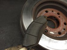Replaced rotors and pads on front.... Prpbably could have turned rotors but i needed a set for the front end of the 99 anyway......