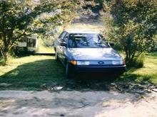 My 1991 Ford Escort. bought it as a salvaged vehicle needed a new front bumper, grill, rt turnsignal lense rt headlight and right front fender.  was a good little car for a temporary means of transport but not anything I would reccomend for long term transportation, just not that comfortable of a ride.