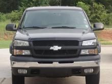 color matched lower valence and color matched grille with a billet bowtie