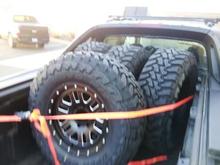 RaceLine Rims wrapped in Toyo Open Country 35"