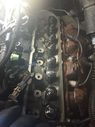 And bank 1 springsare done!!!! Why is it the last two damn springs went the way all of the rest didnt???