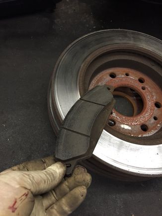 Replaced rotors and pads on front.... Prpbably could have turned rotors but i needed a set for the front end of the 99 anyway......