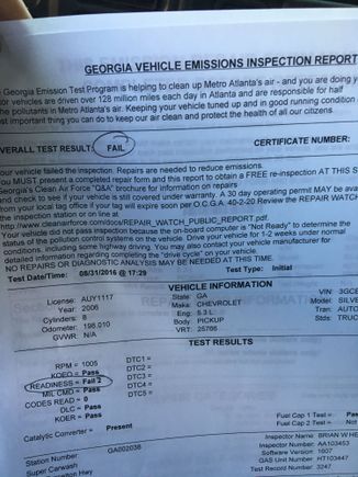 Look this.  I'm from GA THAT require to pass emission