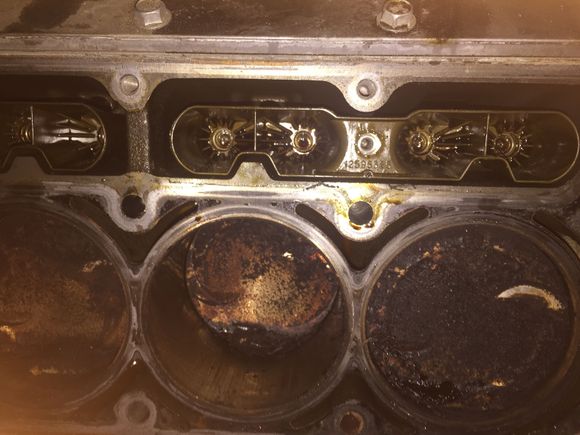 Number two piston obviously hit a valve