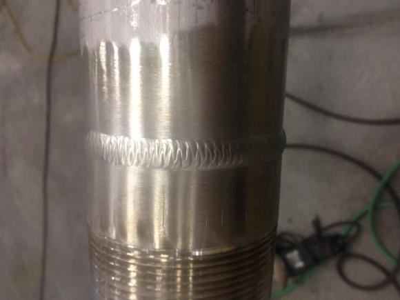 3" stainless weld