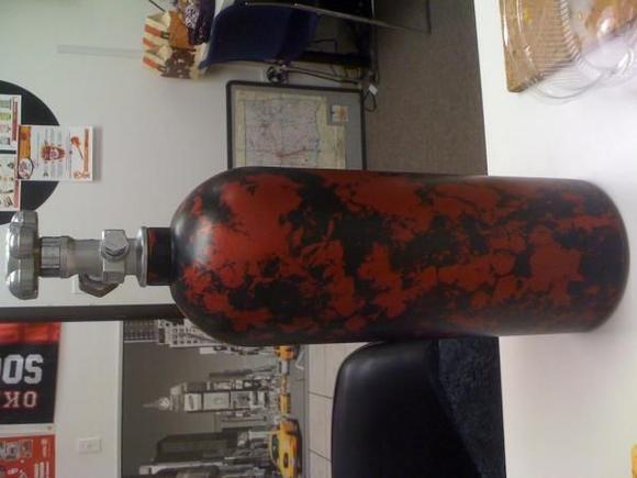 nitrous bttl after it was anodized
