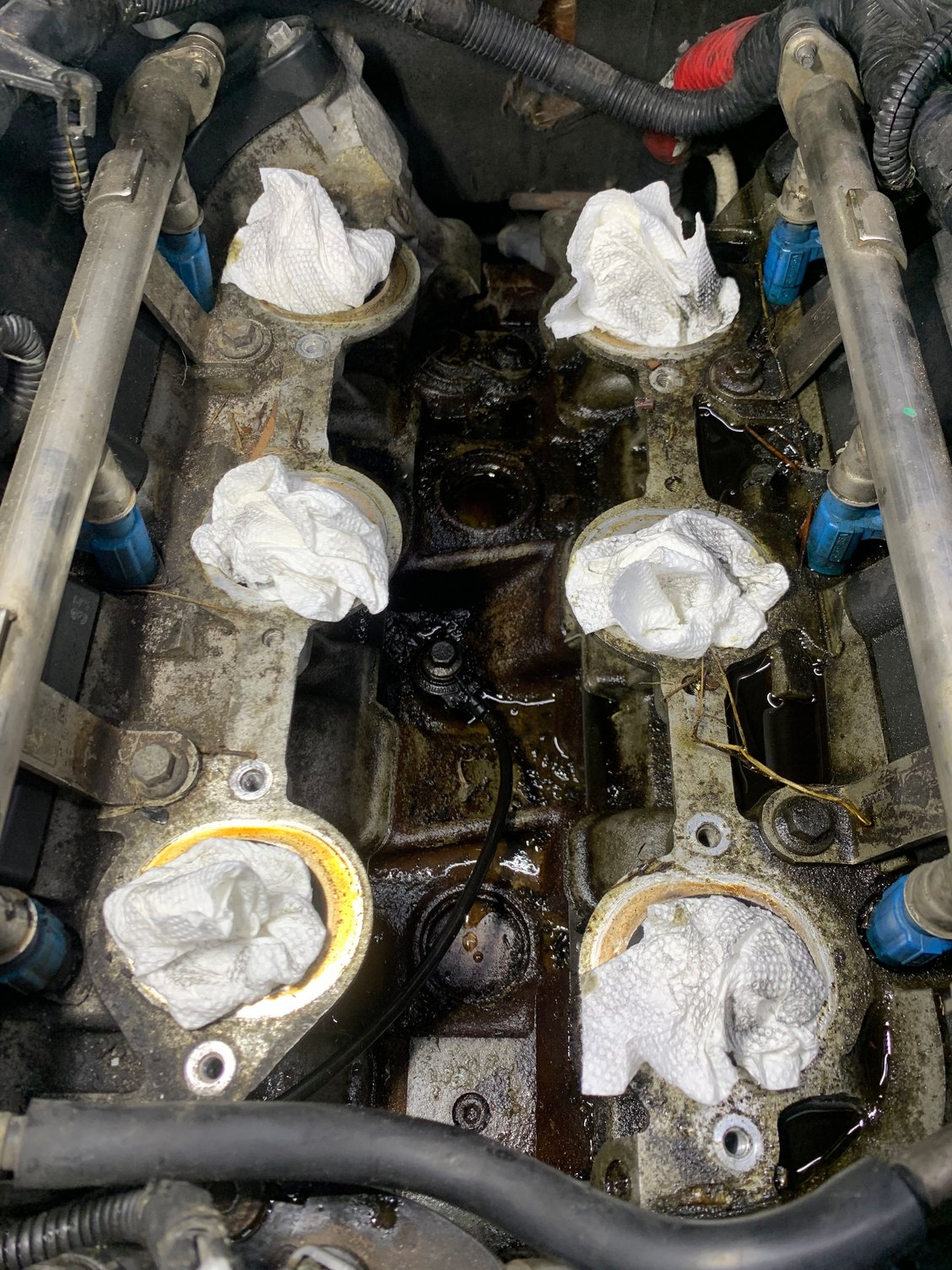 Oil leak after replacing timing chain tensioners RangerForums The