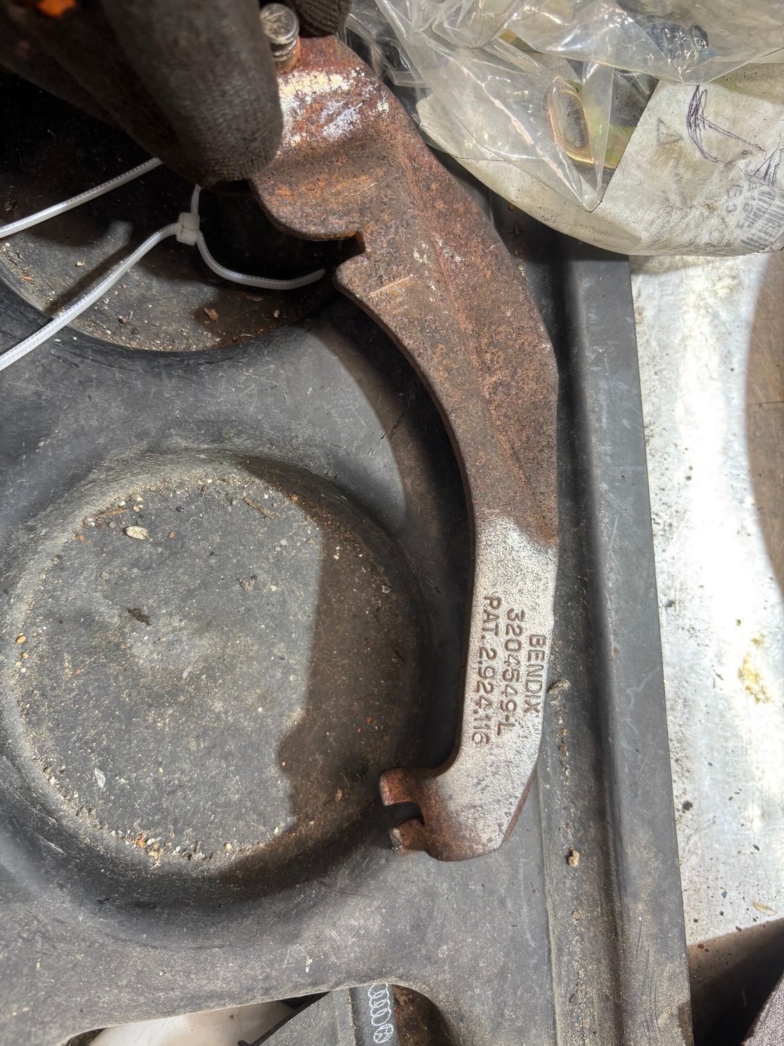 Parking Brake Actuating Lever- left hand side