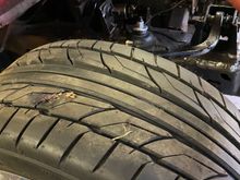 I put the KYB shocks on the front, put the truck on the ground and re-checked the caster and camber.
It looks good!