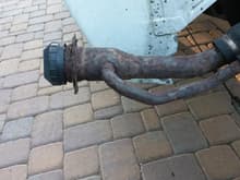 Even the gas filler tube was rusted beyond saving