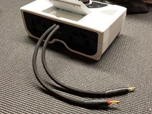 black nylon braided sleeve over power cords
