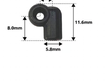 This might work by offsetting the shock over a little. 

The shock angle will will be slightly different. 