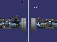In this image the ride high is 12.75mm. Horizontal suspension arms.