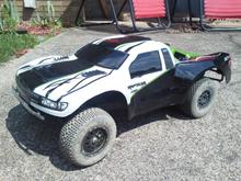 First paint job ever attempted before I got the finished stickers on it