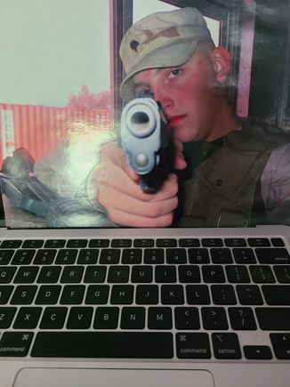 My son in Afghanistan. He is an MP. 