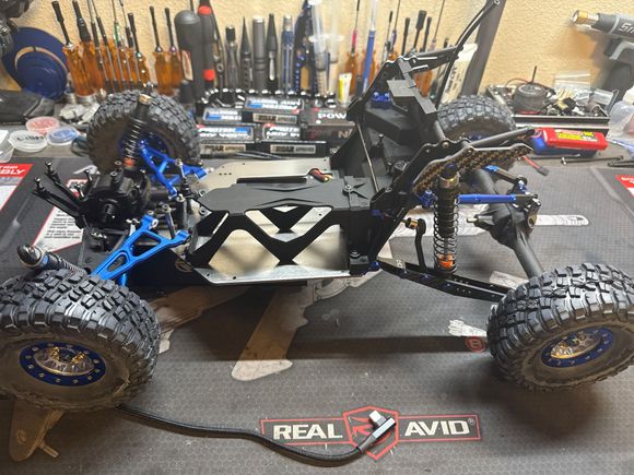Ripped apart , to rebuild with upgrades after sitting in my closet for a few years . Some new stuff already installed , a lot of parts ordered .